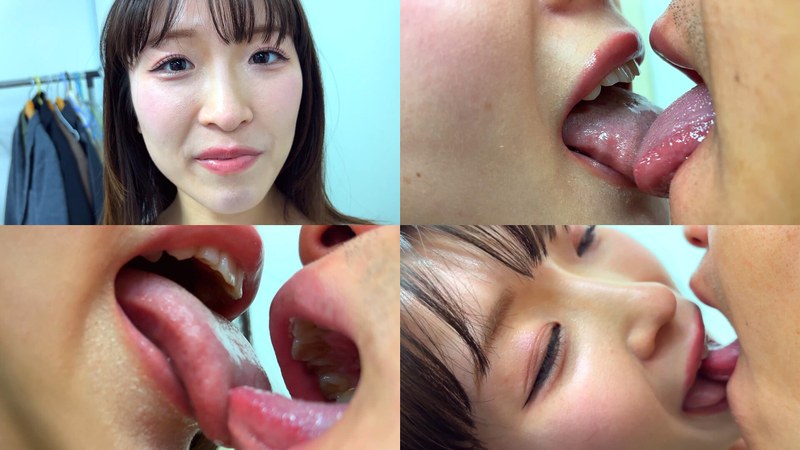 ももなちゃんがM男に濃厚キス