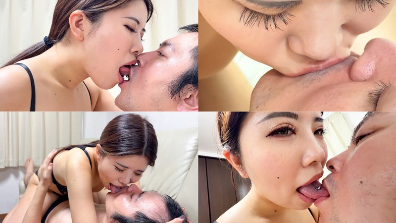 息遣いが色っぽいもなかちゃんがM男に濃厚キス パッケージ画像